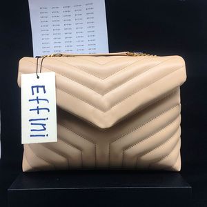 LOULOU مصمم حقيبة حقائب مربع الدهون سلسلة الكتف Crossbody محفظة 2022 موضة جلد طبيعي حقيقي للمرأة عالية الجودة الفاخرة مبطن حقائب ساعي EFFINI