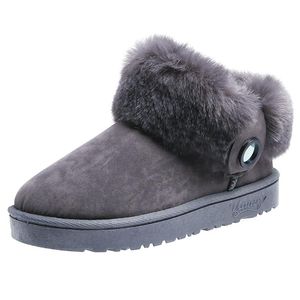 Stivali donne inverno stivaletti casual caviglia da signore peluche corta foderata mantieni botas calde chaussure femme size 36-40