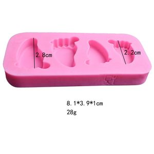 Footprint Silicone Mold DIY Sugar Cake Decorate Chocolates Desserts Molds Originality Baking Mould Kitchen Supplies New Arrival 1 3xq F2