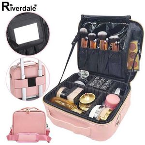 Tool Makeup Bag Female Brand Organizer Professional Artist Makeup Case Travel Beauty Cosmetic Bag Nail Make Up Storage Box 202211