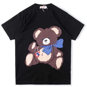 Men's T-Shirts Original label tested Kapital tide br Hirata Hiro bear print men's and women's loose Summer Short Sleeve T-Shirt