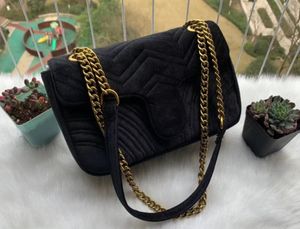 Hot Bag Marmon Velvet Handbags Shoulder Women Crossbody Female Fashion Sale GI12354 Chain Suede Bags Ebcxj