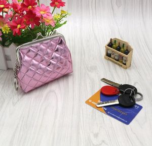 DHL120pcs Coin Purses Women PU Geometry Prints Hasp Short Credit Card Holder