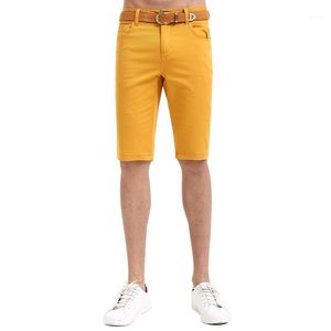Herren-Shorts Großhandel – Lesmart Herren Sommer kurze Hosen Ankunft solide elastische Baumwolle Spandex Mode lässig fünfte Hose1