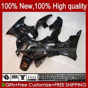 Body For HONDA CBR893 black glossy CBR 900 893 RR 1989 1990 1991 92 93 94HC.96 CBR 893RR 900RR CBR900RR CBR893RR 89 90 91 1992 1993 Fairing