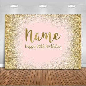 Bakgrundsmaterial Glitter Rosa Birthday Party Decoration for PoGraphy Specialisera Pocall Boda Bröllop Bridal Shower Backdrop1