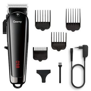 cordless professional hair clipper barber adjustable hair trimmer for men electric hair cutter machine 100-240v rechargeable