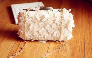 2022 Fashion New Women Evening Clutch Bags PU Chain Shoulder Handbags Leaf Metal Beaded Evening Purse Messenger Bags 07