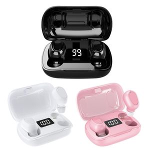 TWS Bluetooth 5.0 Mini Słuchawki Bezprzewodowe Wodoodporne słuchawki HIFI Zestaw głośnomówiący Earbuds Stereo Gaming Earpiece L21 Pro dla Huawei Xiaomi