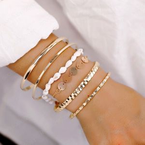 Moda feminina pulseira conjunto 6 pçs / lote de alta qualidade charme beads pulseira jóias para senhoras
