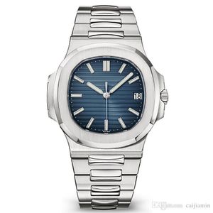 Novo relógio de moda homens relógios automáticos cinta de prata azul mens automático mecânica mecânica relógio de pulso montre de luxo