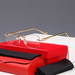 podpis okulary przeciwsłoneczne Cheetah Classic prostokąt metalowa seria żywe i inteligentne Business Casual mężczyźni kobiety oprawki oprawki optyczne CT0061O materiał soczewki na receptę