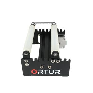 Skrivare 2021 Försäljning Ortur 3D Printer Laser Graver Yaxis Rotary Roller Gravering Modul för cylindriska föremål burkar