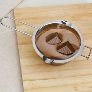 Bakning bakverk verktyg grossist-1pc rostfri choklad smältpott smör mjölk hälla skål kök bageri blandningshjälpare gadgets bakeware