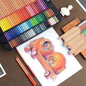 Marco Reffine 24/36/48Colors Oil Color Pencil Prismacolor Wood Colored Pencils for Artist Sketch Drawing School Office Supplies Y200709