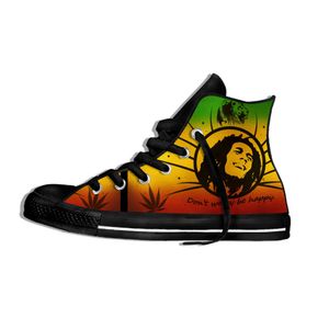 Бобслейная Обувь оптовых-Легенда Bob Marley Reggae Музыка Новизна Дизайн Легкий Высокий Верхний Холст Обувь Мужчины Женщины Повседневная Дышащие кроссовки LJ201130