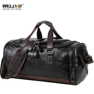 Borse da viaggio in cuoio di qualità Gli uomini portano su bagagli borsybel borse a borse casual da viaggio totata grande weekend XA631ZC 202211