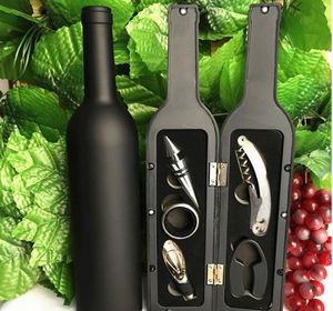 5 pezzi Apribottiglie a forma di bottiglia di vino Pratico Multitools Cavatappi Novità Regali per la festa del papà Con scatola Accessori da cucina SN5007