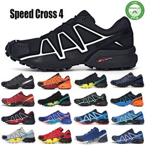 Najnowsza prędkość Krzyż 4 CS Outdoor Mens Buty do biegania Speedcross 4 Jogging Runner IV Trenerzy Mężczyźni Sport Sneakers Scarpe Zapatos 36-46