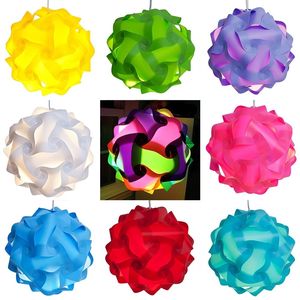 DIY IQ Puzzle Light Lampa Lampa Lampa Cień Lampa sufitowa Kreatywne światła żyrandola