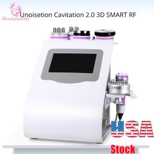 Efficace forte cavitazione ultrasonica scolpitura del corpo dimagrante trattamento sottovuoto RF pelle compatta corpo ascensore Eed luce fotone macchina con carrello