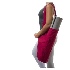 Yoga Mat Tote Sling Carrier with Large Side Pocket Fits Most Size Mats Reusable Grocery Shopping Gym Bags Q0705