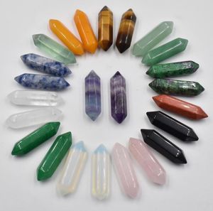 Fashion Natural Stone Charms Rose Quartz Crystal Amethyst Pillar Hexagon Pendants Jewelry Making Necklace Accessories Ornaments