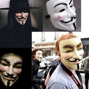 Maschere di Halloween V per maschera di vendetta Guy Fawkes Costume anonimo Costumi cosplay Maschere per film in maschera