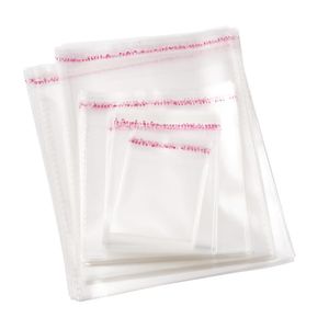 2021 Storage Bags Clear Self Adhesive Seal Plastic Packaging Bag Resealable Cellophane OPP Poly Bags Gift fast ship