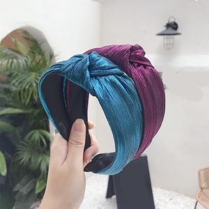 2020 Vintage Gild Cloth Folded Hair Bands For Women Hair Clips Hoop Girls Accessories Hairband Headband