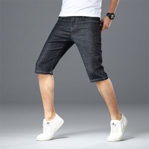 Хлопчатобумажная ткань короткие джинсы мужские повседневные классические прямые джинсовые шорты джинсы мужские джинсовые многокомнатные брюки комбинезоны 201223