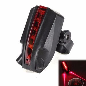 30 # Bicicleta conduziu a luz de advertência da segurança da luz taillight 5 LED + 2 laser noite mountain bike luz traseira lâmpada de cauda bycicle