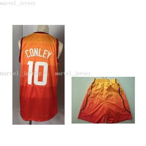 스티치 커스텀 19 - 20 Mike Conley 10 Jersey 자수 여성 청소년 망 농구 유니폼 XS-6XL NCAA