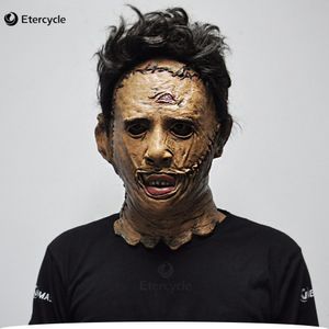 Chainsaw Massacre Halloween Horror Mask Movie Cosplay Masker Adult party Costume Props High Quality Latex Funny Toys Y200103 er