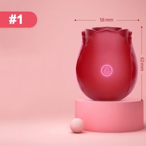 Rose Vibrators Clitoral Zuigen Vibrator Massager Kogels Intense zuigtong Lick Lick Clit Stimulator Nipple Massagers Sex Toys for Woman Oral Item