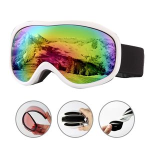Ski Goggles Double Layers UV400 Anti-fog Big Ski Mask Glasses Skiing Snow Men Women Snowboard Goggles Skiing Sunglasses Eyewear 220110