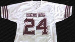 wholesale Stilinski # 24 Beacon Hills Teen Wolf Movie Lacrosse Jersey Bianco Cucito Personalizzato qualsiasi nome numerico UOMO DONNA GIOVANI MAGLIA DA BASKET