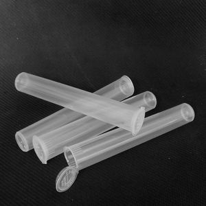 Pre Rolled Tube blunt joint hinged flip lid squeeze bottle childproof Clear Color 118mm Tubes for Preroll Blunts DHL Free