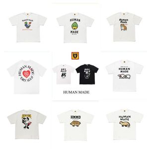 Karikaturt-shirts Für Männer großhandel-Japanischer Trend Menschliche Männer und Damen Designer T shirts Nette Kurzarm Cartoon Ente Muster Lose Baumwolle Paar T Shirt