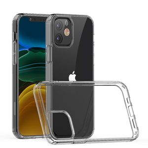 New for iphone 15 14 13 12 pro max 12 pro 12 mini 11 xs xr 7 8 6s 1 5mm clear transparent acrylictpu phone case shockproof mobile phone back cases