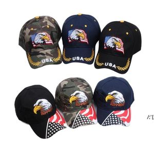 LET S GO BRANDON USA Embroidered Baseball Hat With American Flag Caps Cotton Sports For Men Women Adjustable Cap LJJB14432