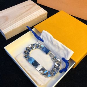 Mais recente moda joias pulseiras de liga inoxidável pulseiras pulseiras de aço inoxidável para homem e mulher presente com caixa