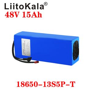 Batteria per bicicletta LiitoKala 18650 48V 15AH agli ioni di litio con spina XT60 Caricabatterie da 54,6 V batteria originale