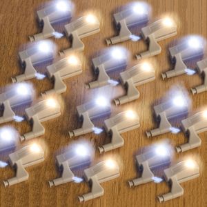 12Pcs Universal Led Lights for Cupboard Under Cabinet Closet Wardrobe Car Interior Sensor Light Night Light SMD3528 Battery Lamp