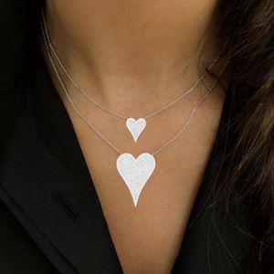 Mother's Day Gift Trendy Dainty Initial Chokers Necklace Personalized Heart Stackable Necklaces for women girlfriend Wife gif297S