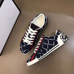 A mais recente venda de tênis masculino retrô de impressão de cano baixo de alta qualidade design de malha pull-on luxo moda feminina sapatos casuais respiráveis MKPW00005