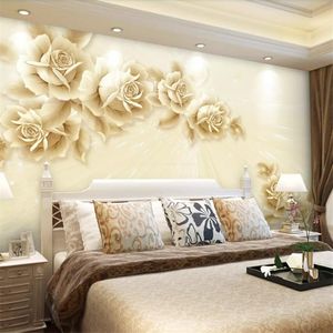 Benutzerdefinierte Tapete Modern Minimalistische Europäische Wandbild 3d Stereo Blume Wanddekoration Malerei Wohnzimmer 3D Wallpaper