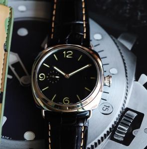 Männer Automatische Bewegung Uhren Lederband Männer Wasserdichte Armbanduhren 47mm Männer Armbanduhren267e