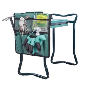 Förvaringspåsar 1 st Folding Garden Kneeler Tool Bag påse Portable pall med Eva Foam Mat Multifunktionell stol Säte