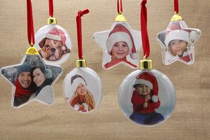 DIY Christmas Ornaments Valentine Day Gift Round Ball DIY Party Xmas Tree Dress up Ornaments Pendant Xmas Gift HH9-3399